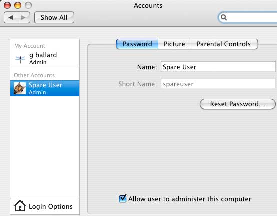 Vista System Preferences